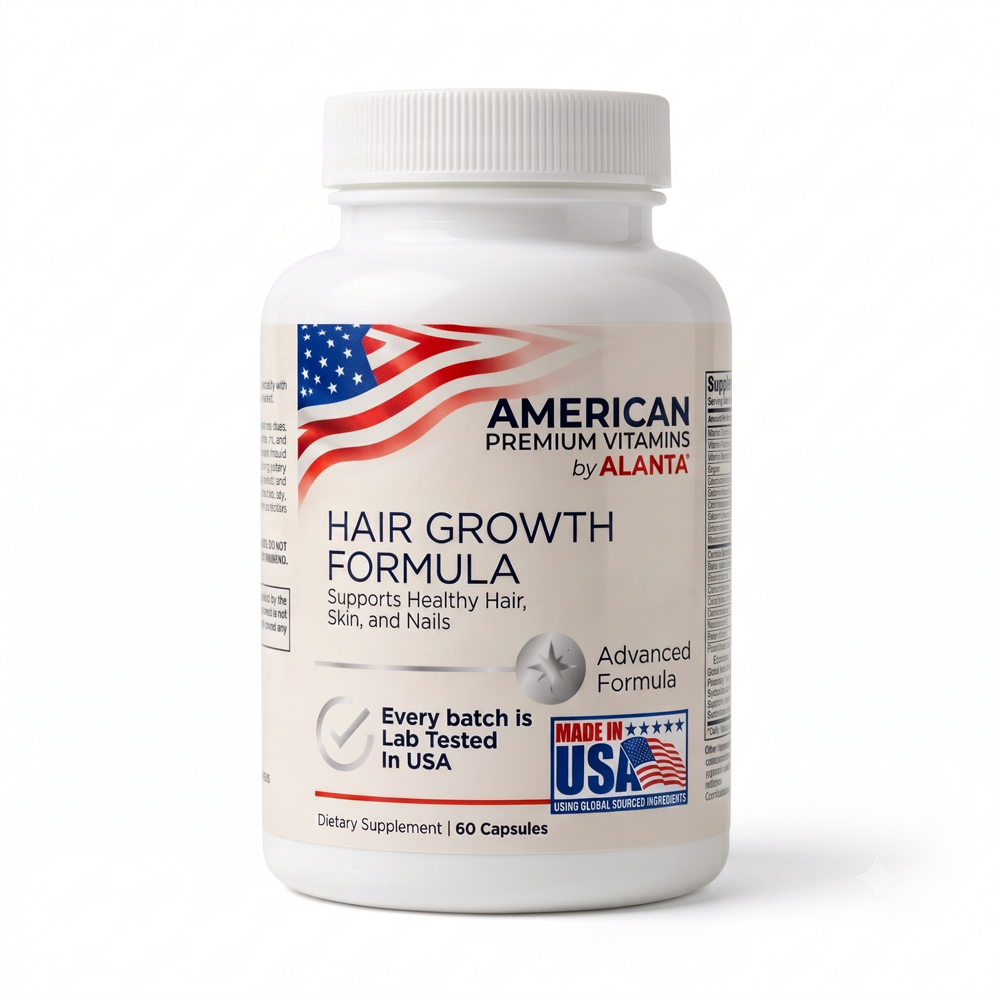 American Premium Vitamins by Alanta Hair, Skin & Nails Formula, 60 tablets