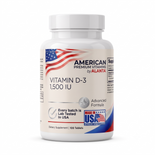 American Premium Vitamins by Alanta Vitamin D-3 1,500 IU, 100 tablets