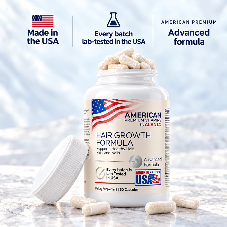 American Premium Vitamins by Alanta Hair, Skin & Nails Formula, 60 tablets